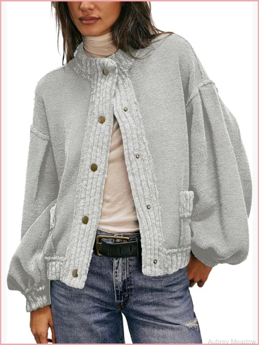 Women's Cable Knit Open Front Cardigan Sweater Long Sleeve Oversized Outerwear - Picture 1 of 7